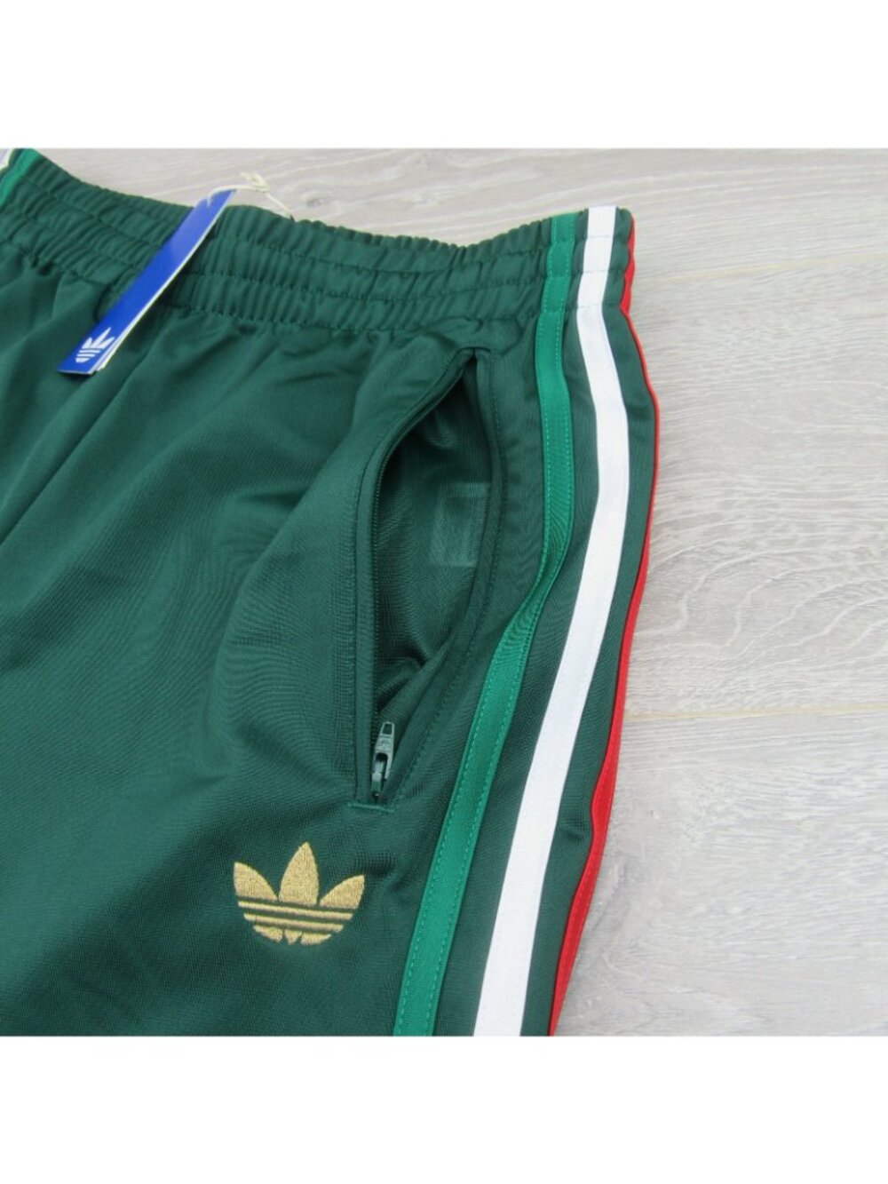 Adidas Originals Firebird Track Pants Womens Size Medium Green Red NEW KD6558 - Picture 4 of 13